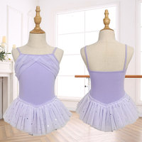 Robe de danse pour filles, justaucorps scintillant à sequins, jupe tutu, tenue professionnelle pour la pratique et la performance de ballet et de danse chinoise