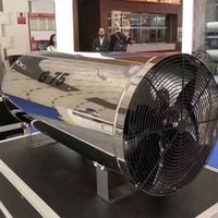 Chauffage au gaz / Chauffage avec une puissance de 75 kW, 65 kW pour élevage de volailles, alimentation des poulets / Poulailler / Chauffage industriel