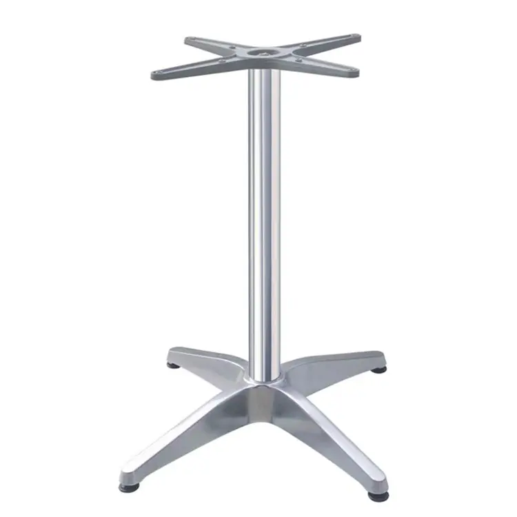 Base per tavolo da esterno in alluminio base per tavolo da pranzo moderna in metallo con gambe per mobili