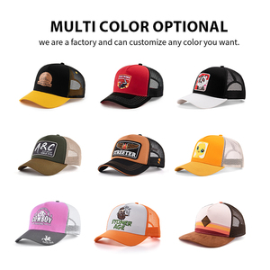 Chất Lượng Cao Mens Cổ Điển Lưới Hat <span class=keywords><strong>Snap</strong></span> Trở Lại Gorras Khối Màu Thêu Vá Bóng Chày Trucker Mũ Với Biểu Tượng Tùy Chỉnh - Product Image 4
