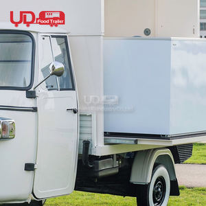 Chariot de nourriture Mobile Piaggio Ape chariot de crème glacée à 3 roues camion de nourriture <span class=keywords><strong>voiture</strong></span> de nourriture électrique intelligente - Product Image 6