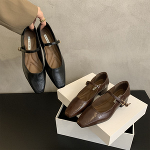 Zapatos planos con cordones antideslizantes para mujer, zapatos de tacón bajo y alto, estilo puntiagudo, zapatos de moda sexys para banquetes - Product Image 3