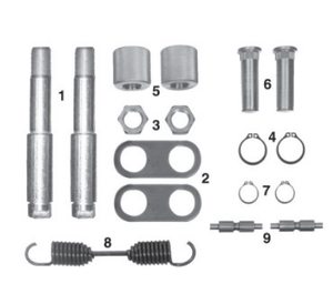 Kit de réparation de frein 3374HD Dayton/Batco 08107501 Dayton/Batco 081129 Haldex CQ67505 pour utilisation avec les plaquettes de frein suivantes E-2393A - Product Image 3