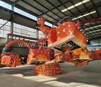 Grand parc d'attractions rotatif 24 places Manèges de fête jurassique pour enfants et adultes en vente