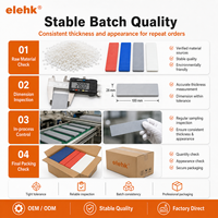 Entretoises et calques en plastique Elehk HDPE PP 28x100 pour vitrage, entretoises plates pour fenêtres, pour applications extérieures, pack mixte