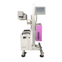 Machine de marquage laser UV industrielle automatique haute vitesse 3W 5W 10W 15W 355nm pour l'impression de la date d'expiration sur les emballages alimentaires et cosmétiques