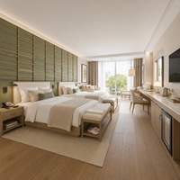 Personnalisation de meubles de hall d'hôtel moderne cinq étoiles mdf meubles d'hôtel quatre saisons
