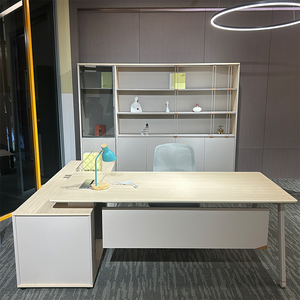 Hiện Đại Thiết Kế Đơn Giản Nhà Văn Phòng Chuyển Đổi Gỗ Tếch L-Hình Góc Modular Văn Phòng Điều Hành Bàn Với Dễ Dàng Lắp Ráp - Product Image 1