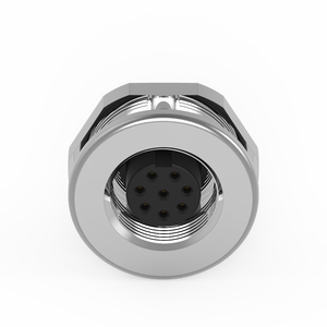 Conector Hembra Impermeable M12 de 8 Pines Tipo OEM con Bloqueo Trasero IP67 125V - Product Image 1