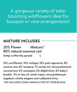 Mélange de coupe de truies de fleurs sauvages sans OGM 15 variétés de fleurs sauvages <span class=keywords><strong>vivaces</strong></span> pour pots de fleurs jardinières en vrac <span class=keywords><strong>avec</strong></span> fleurs artificielles - Product Image 6