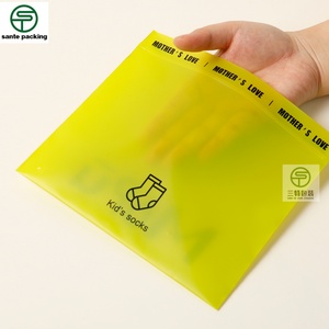 Custom Color Gravure Printed Customized Color Recyclable Socks Packaging Zipper Bag Shirt Underwear Frosted Matte Clothes - Product Image 1