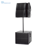 Sistema de Line Array Activo Profesional de Madera con Altavoz de Neodimio de 12 Pulgadas y 800W para Escenario y Audio Profesional
