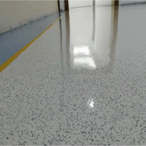 Revêtement de sol époxy autonivelant de sable coloré antidérapant extérieur résistant à l'usure imiter la peinture de marbre planchers d'usine de ménage - Product Image 5