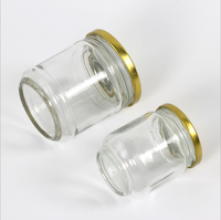 Vente en gros de pots en verre pour miel, confiture, épices et sucre, ronds, écologiques, hautement étanches, 500 g, avec couvercle en métal