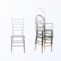 Chine Usine Hôtel De Mariée PC En Plastique Résine Cristal Événements Transparent Clair Acrylique Location De Mariage Couple Chaises pour Cérémonie