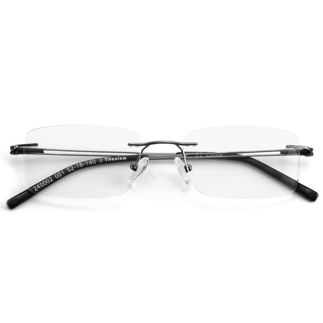 Wenzhou Supplier in Stock Japan Beta Titanium Rimless Optical Frames Eye Glasses