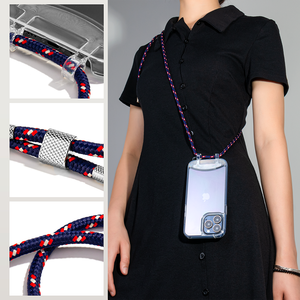 Corde détachable fronde Lasso clair couverture mobile <span class=keywords><strong>cordon</strong></span> chaîne épaule cou collier bandoulière lanière sangle téléphone étui pour <span class=keywords><strong>iPhone</strong></span> - Product Image 2