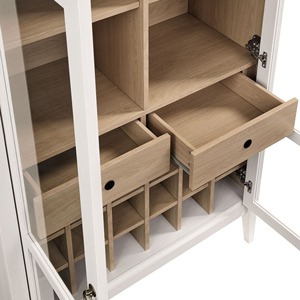Mobile Bar Alto ad Arco in Stile Rustico <span class=keywords><strong>con</strong></span> Finitura Laminata Effetto Legno, Lusso per <span class=keywords><strong>Soggiorno</strong></span>, Sala da Pranzo, <span class=keywords><strong>Cucina</strong></span> - Vendita all'Ingrosso - Product Image 2