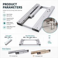 Aluminium- oder Kaltgewalzte Stahl-Schienen für Ausziehbare Esstische, Schwerlast-Schubladenauszüge für Möbel-Massenproduktion