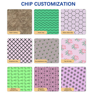 India Shopping Online assorbenti assorbenti in cotone biologico assorbenti naturali a base di erbe traspiranti lunghe parrucche stampate in porcellana - Product Image 6