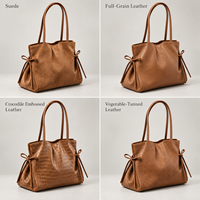 Sac à bandoulière en cuir véritable pour femmes fourre-tout voyage dame sacs à main fournisseur de marque privée personnalisé