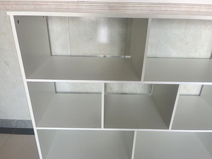 Étagère de <span class=keywords><strong>rangement</strong></span> multi-usages en bois blanc, autoportante, à trois niveaux, grande capacité, écologique, pour la maison, le bureau, le salon - Product Image 4