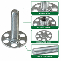 Custom Furniture Threaded Mounting Plate Round Base T Nut Weld Nut Male Stud Female Thread Sofa Table Leg Fastener