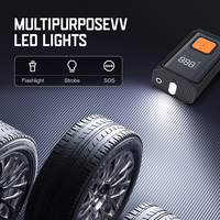 Compresseur d'air de pneu électrique sans fil portable 150Psi avec lumière de secours Mini pompe à air de pneu de voiture affichage à LED gonfleur de pneu de voiture
