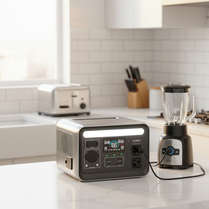 Estación de Energía Portátil de 300W 288Wh con Batería LiFePO4, Generador Solar con Carga Directa y Toma de Corriente Alterna para Camping - Product Image 3