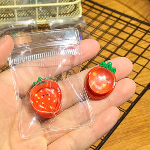 Magnifique et créatif pendentif fruit, amusant pour manger et jouer, à pincer et à manipuler, fruit de dessin animé, jouet transparent en forme d'éventail - Product Image 5