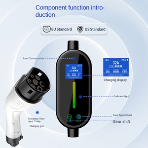 สถานีชาร์จรถยนต์แบบพกพา 7KW รุ่นใหม่ พร้อมจอแสดงผลการจองและแสดงกระแสไฟขาออก - Product Image 2