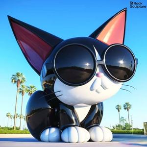 Şenlikli süslemeleri hayvan maskot karikatür dev fiberglas Panda yapı dekorasyon - Product Image 6