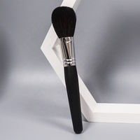 Pinceaux de maquillage personnalisés, pinceaux uniques pour blush/poudre, marque privée, poils de chèvre avec manche en bois pour la beauté