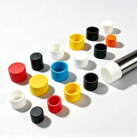 Capuchon d'extrémité rond en caoutchouc, protège-tube en silicone, protection filetage, vente en gros, lot en vrac, souple, anti-poussière, antidérapant