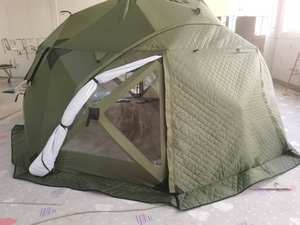 Tente octogonale d'hiver d'extérieur personnalisée avec isolation, grande fenêtre et trou pour <span class=keywords><strong>cheminée</strong></span> pour la pêche - Product Image 1