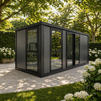 Maison conteneur moderne préfabriquée en acier pliable de 20 pieds, personnalisable, avec panneaux sandwich, pour une vie compacte