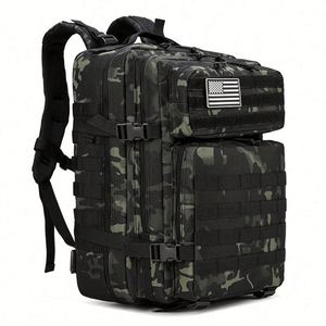 Low MOQ 900D Oxford Hiking <b>Backpack</b> 45L Molle Pouch Assault Pack Camping OEM Tactical <b>Backpack</b> - Product Image 3