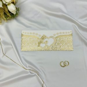 Cartes d'invitation de mariage de luxe personnalisées, <span class=keywords><strong>carte</strong></span> de vœux en papier avec gaufrage pour les mariages - Product Image 3