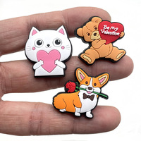 Schoencharms van PVC, rood hart, Valentijnsdag, voor klompen, decoratie, liefde, accessoires, gespen