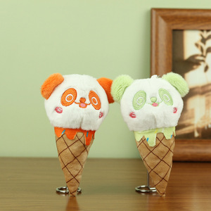 Peluche de Panda con Helado, Adorable y Popular, Personalizable, de Algodón, para Llavero o Decoración de Mochila, 15x8x4cm, Ideal para Fiestas - Product Image 2