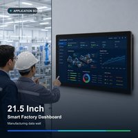Pantalla Táctil Capacitiva HMI de 7-21.5 Pulgadas, Pantalla Industrial Android Linux Windows OEM