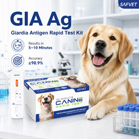 Kit de test rapide d'antigène Giardia pour diagnostic vétérinaire – Détection de parasites intestinaux chez le chien et le chat (GIA Ag) – Vente en gros pour vétérinaires
