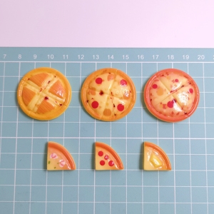 100 Piezas de Lindas Simulaciones de Pizza, Juguetes para Casa de Muñecas, Modelos en Miniatura, Adornos de Comida en Miniatura, Decoración, Accesorios de Resina para Manualidades, Regalo para Niños - Product Image 5