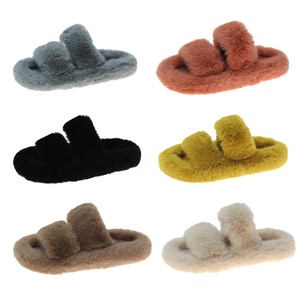 Pantuflas <span class=keywords><strong>de</strong></span> Felpa para <span class=keywords><strong>Mujer</strong></span>, Nuevas Pantuflas <span class=keywords><strong>de</strong></span> Piel para el Hogar, Pantuflas <span class=keywords><strong>de</strong></span> Pelo para <span class=keywords><strong>Mujer</strong></span> <span class=keywords><strong>2022</strong></span> - Product Image 1