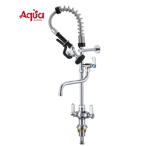 ก๊อกน้ำห้องครัวแบบดึงลงได้พร้อมสายฉีดพ่น ติดตั้งบนเคาน์เตอร์ - Product Image 1