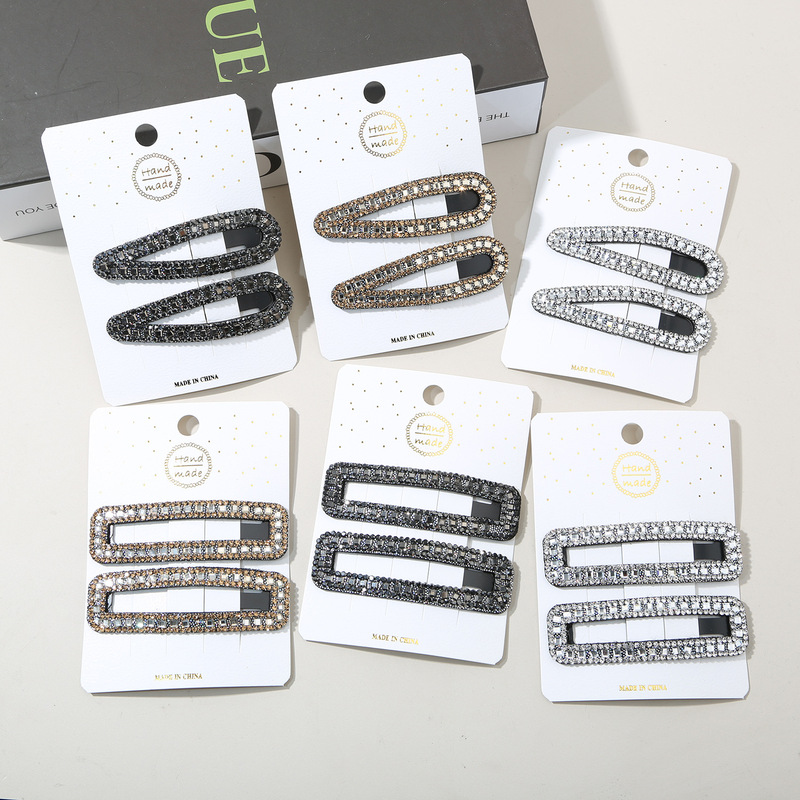 Korean Fashion Rhinestone Water Drops Bb
