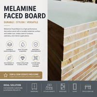 Panneau de contreplaqué mélaminé 1220x2440mm, surface à grain de bois, pour la fabrication de meubles et les projets d'aménagement intérieur
