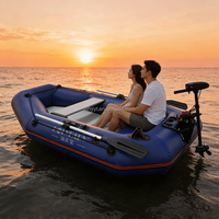 Bateau pneumatique de sauvetage d'urgence pliable et épaissi, monoplace, électrique, sportif, rigide, en PVC, léger et durable