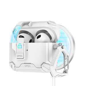 Funda Protectora Antigolpes y Resistente <span class=keywords><strong>de</strong></span> PC y TPU Híbrido, Compatible con <span class=keywords><strong>AirPods</strong></span> <span class=keywords><strong>Pro</strong></span> 3 y 4 - Product Image 2