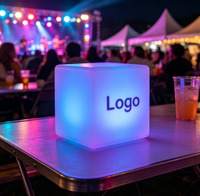 LED RGB Wiederaufladbare Tragbare Kabellose Stimmungslampe Dinner LED Luxus Restaurant Bar Kellner-Ruflicht Signal Flip Tischlampe